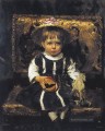 Porträt von Vera Repina 1874 Ilya Repin